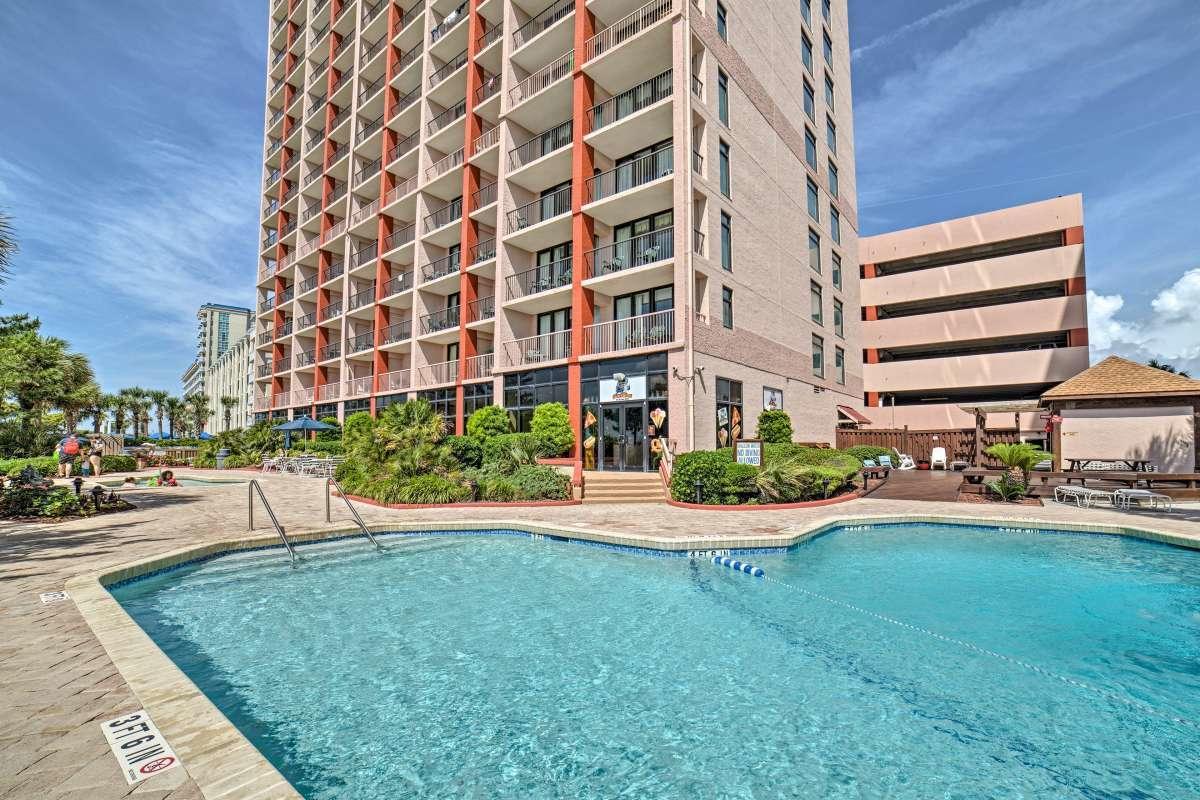Beach Colony Ocean Front Executive Suite Myrtle Beach Bagian luar foto